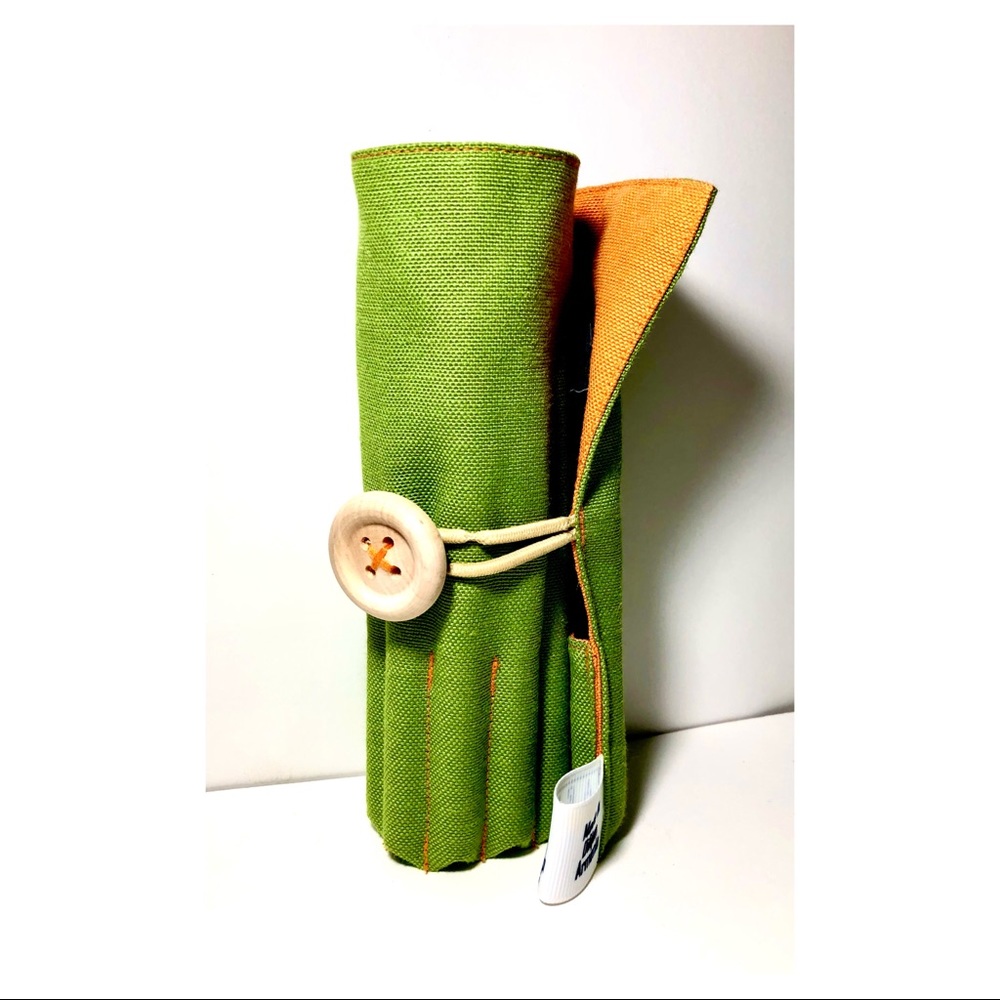 Colorful pencils with handmade pouch - drawing set